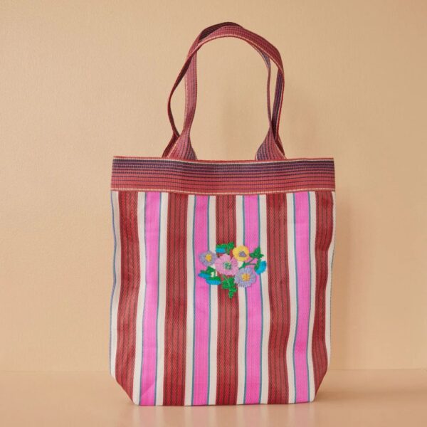 Sac - Rouge - Flower Print – Image 2