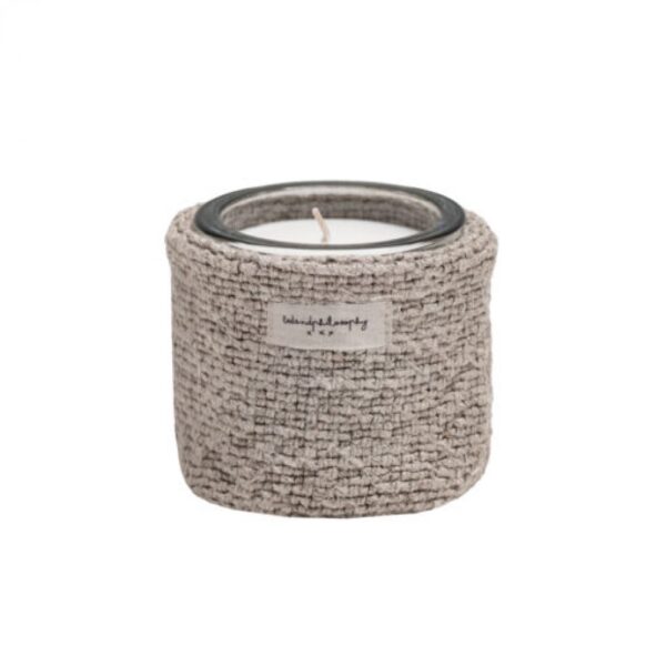 B&P BOUGIE LIN NATUREL 8x∅9cm