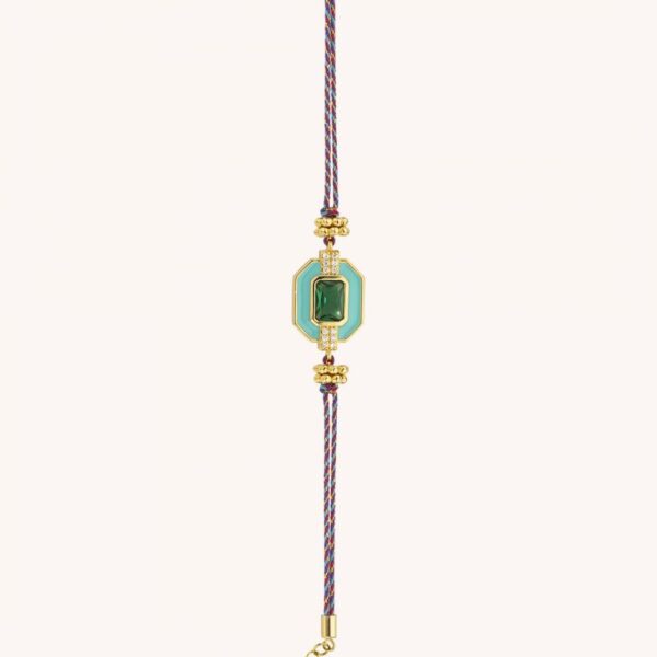 Bracelet TURQUOISE ART DECO Or