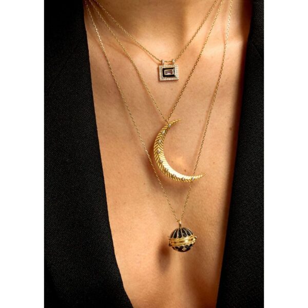 Collier BIG MOON Or – Image 2