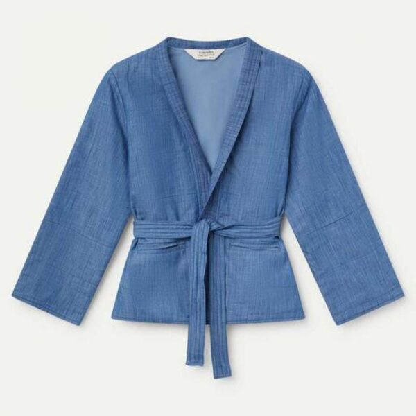 Veste kimono bleu jeans