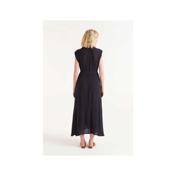 Robe longue en crêpe noire – Image 2