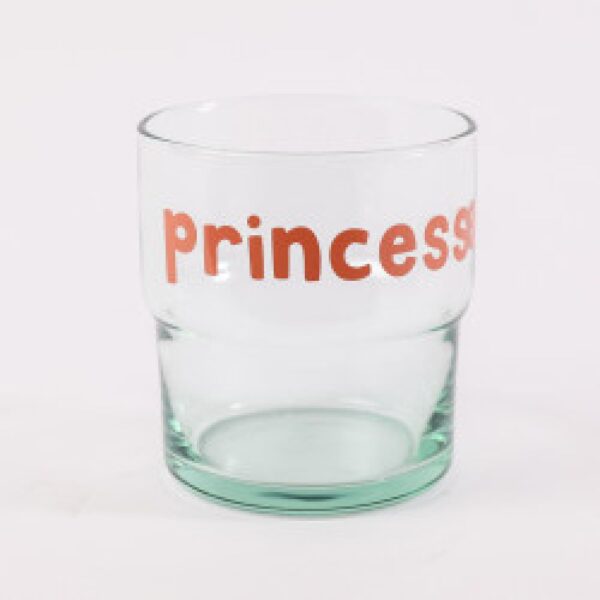 Verre recyclé empilable à l'unité "Princesse"