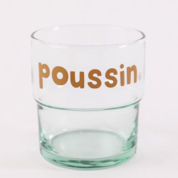 Verre recyclé empilable à l'unité "Poussin"