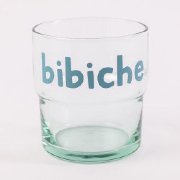 Verre recyclé empilable à l'unité "Bibiche"
