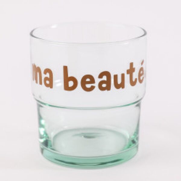 Verre recyclé empilable à l'unité "Ma beauté"