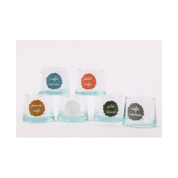 6 verres Beldi PM "pause café" SJ