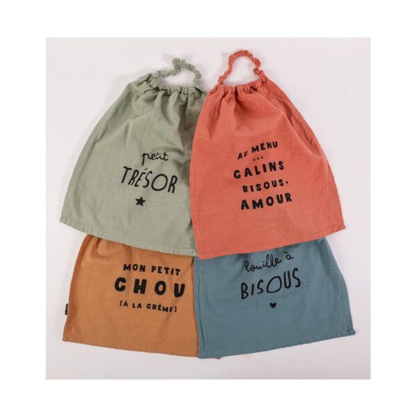 BAVOIR ENFANT COTON LAVE 35X40 CM