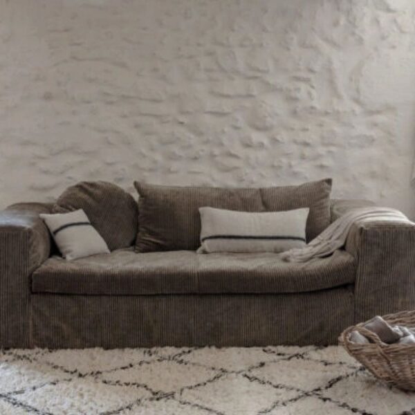 Coussin en laine lin 30x60 cm – Image 2