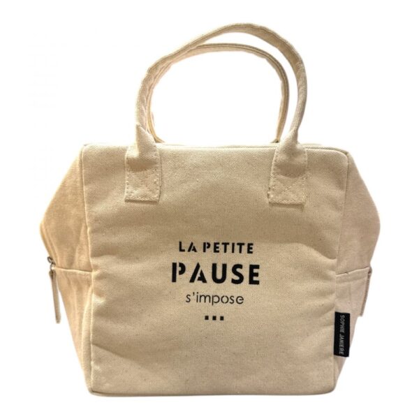 LUNCHBAG ISOTERME CANVAS LAVE NATUREL