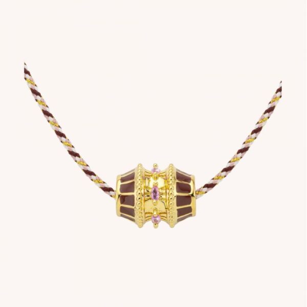 Collier BURGUNDY TALISMAN Or – Image 2