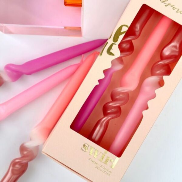 BOUGIE Dip Dye Swirl * Cocktail Fusion PACK DE 3