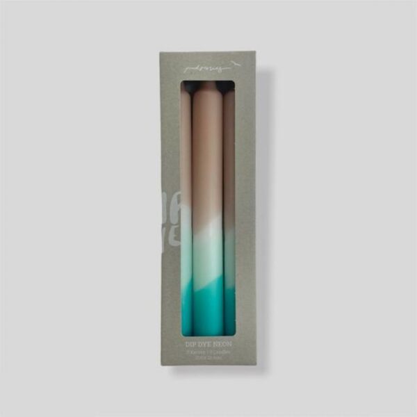BOUGIE Dip Dye Neon * Coconut Waterfall PACK DE 3