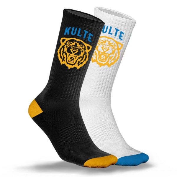 CHAUSSETTES KULTE TIGER BLACK WHITE
