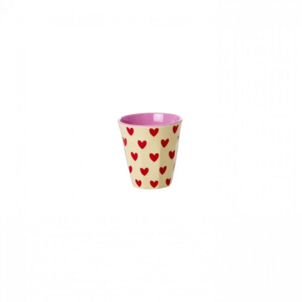 Mini gobelet expresso- Crème - Darling Hearts Print