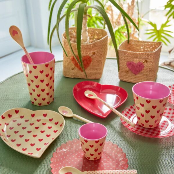 Mini gobelet expresso- Crème - Darling Hearts Print – Image 2