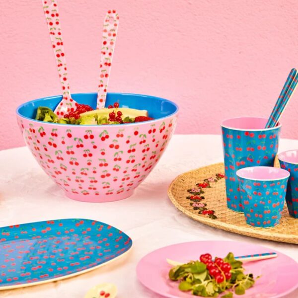 Couverts à salade - Rose - Cherries Print – Image 2