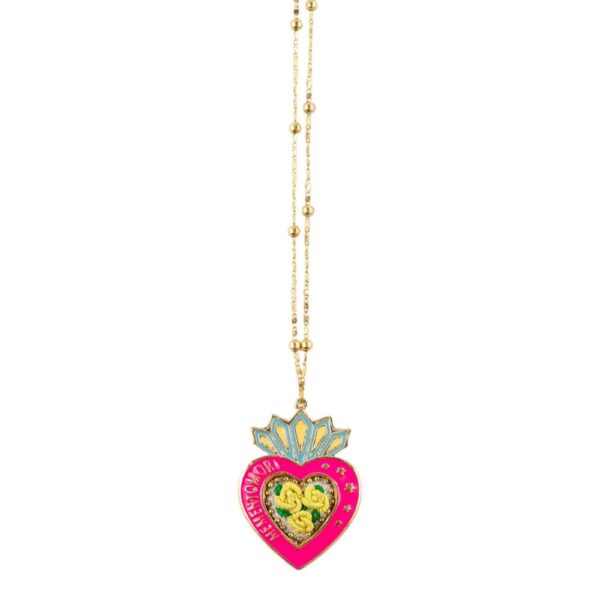 Collier Memento rose
