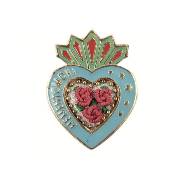 Broche Memento bleu