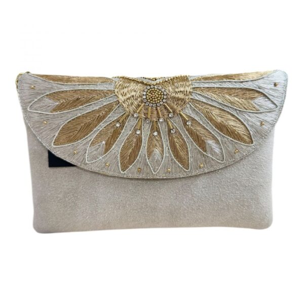 Sac/ pochette Apolonia Pearl/grey