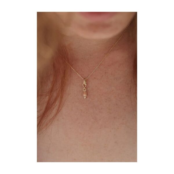 Collier "Caia Tanaquil Pierre de lune orange – Image 2