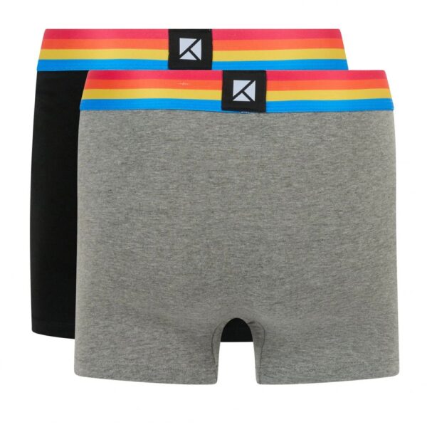 BOXER KULTE RAINBOW BLACK GREY – Image 2