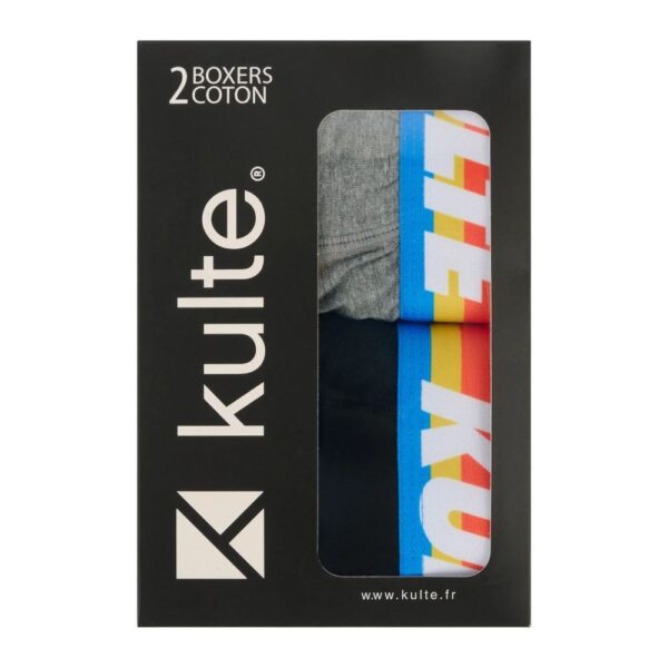 BOXER KULTE RAINBOW BLACK GREY – Image 3