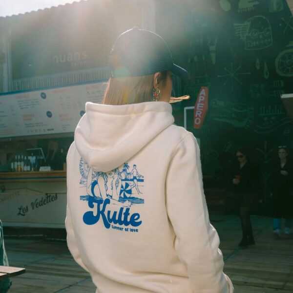 HOODIE KULTE LOVE OFF WHITE – Image 3