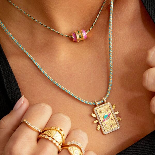 Collier FUSHIA TALISMAN Or – Image 2
