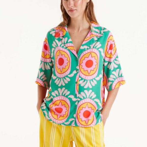 Chemise fluide avec imprimé Curitiba