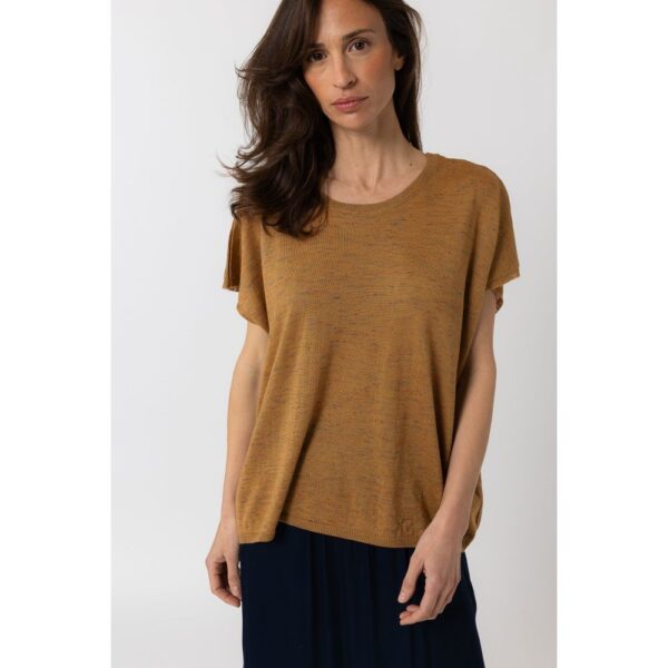 Pull manches courtes Leor Camel
