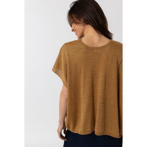 Pull manches courtes Leor Camel – Image 2
