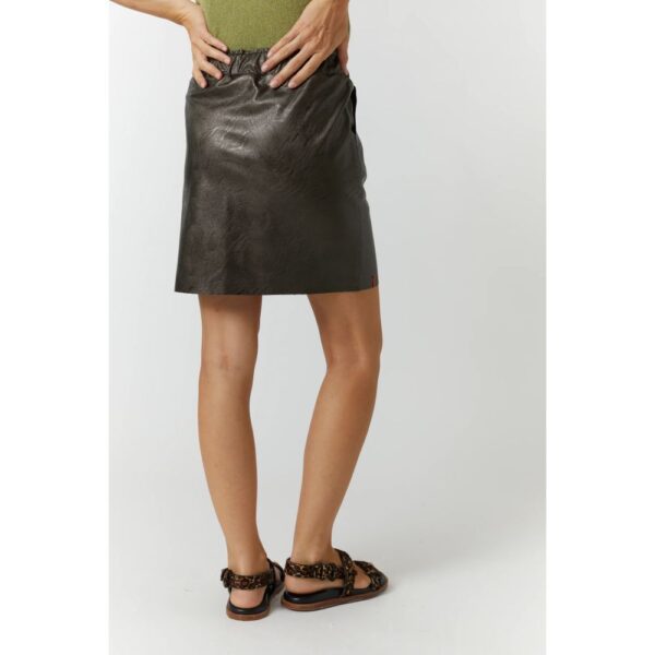 Jupe vegan courte BRONZE – Image 2