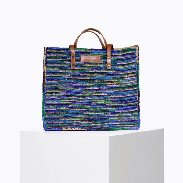 SAC Craie Studio Cabas Raphia Pacifique Tan – Image 3