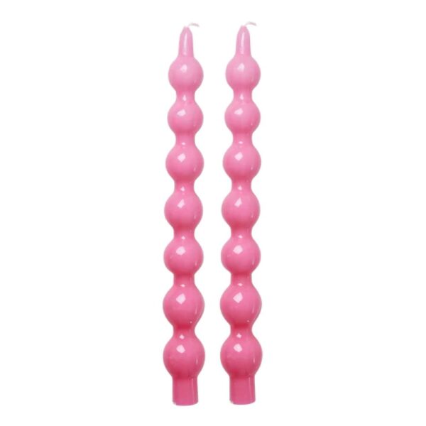 BOUGIES RICE boules par 2 fushia