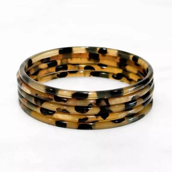 Bracelet fin en corne véritable - Léopard - Vendu à l'unité Paloma Bijoux Paloma Bijoux