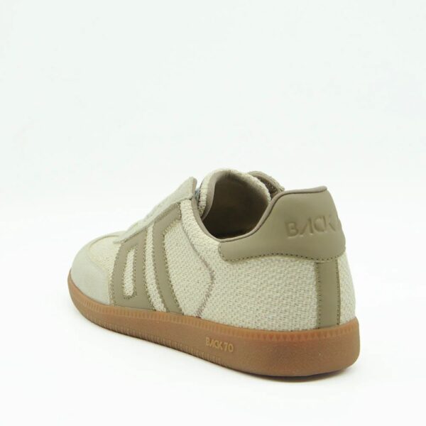 BASKETS TAUPE/WHITE EN MAILLE  BACK 70'S – Image 3