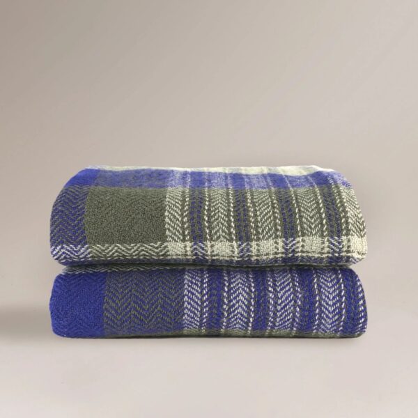 Plaid Laine N°81 Khaki – Image 2