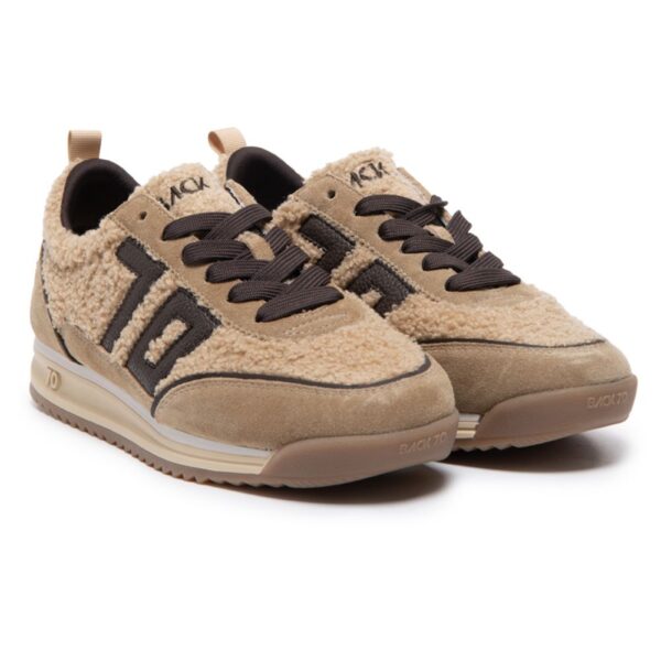 BASKETS JOGGER BEIGE SUEDE – Image 2