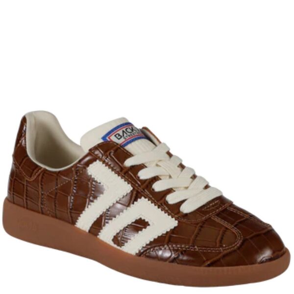 BASKETS CLOUD CROC LEATHER BROWN MILK