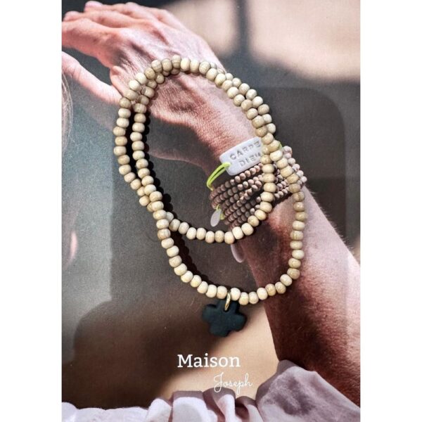 collier ceramique perle bois "notre dame" – Image 2