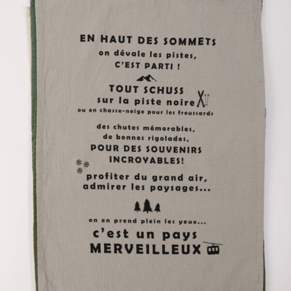 TORCHON pays merveilleux COTON LAVE 50X70 CM