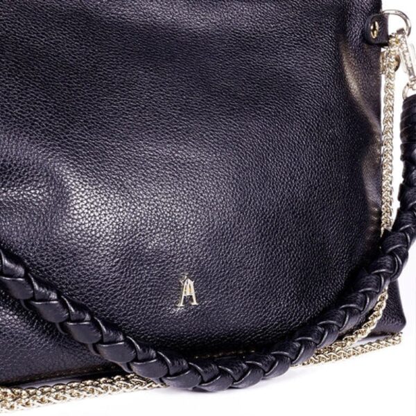 Sac Mallow Twist Grainé Noir – Image 2
