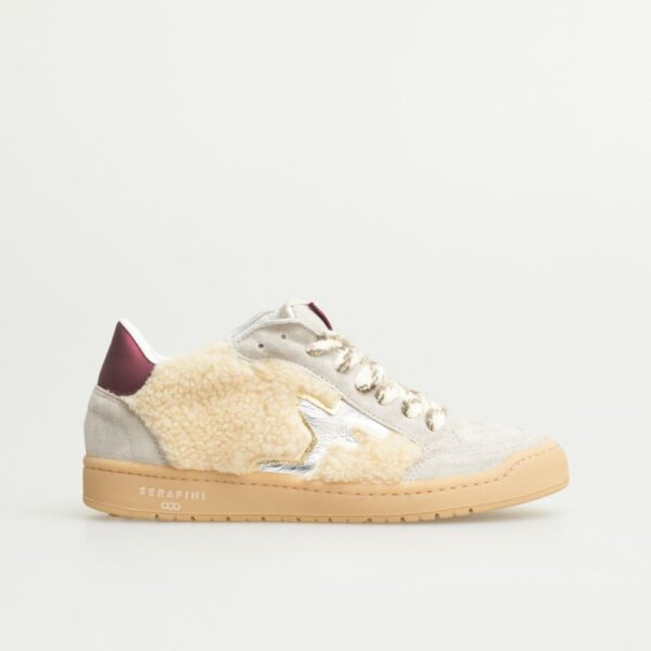 SNEACKERS SAN DIEGO LOW - CLOUDY SILVER BURGUNDY