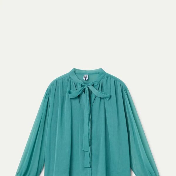 Chemise bleue claire lavallière – Image 2