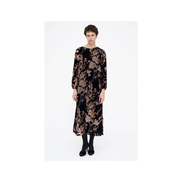 Robe longue en velours imprimé Malva Velvet