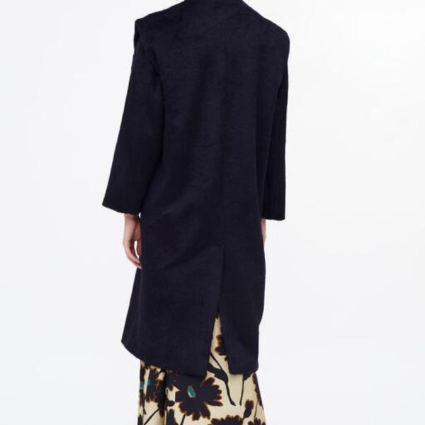 Manteau long bleu marine – Image 3