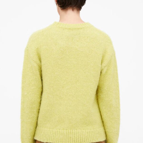 Pull en maille douce de couleur jaune – Image 2