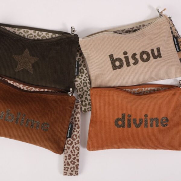 TROUSSE PLATE VELOURS+ sangle