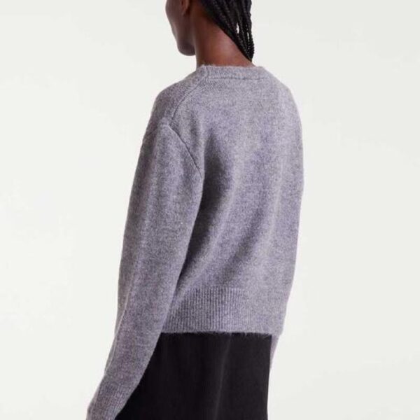 Cardigan en maille gris – Image 2